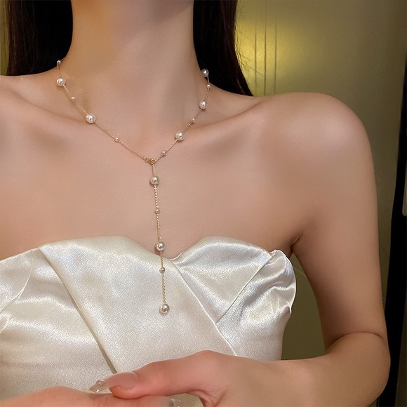 Jewelry - NWT Fashion Pearl Necklace (adjustable)